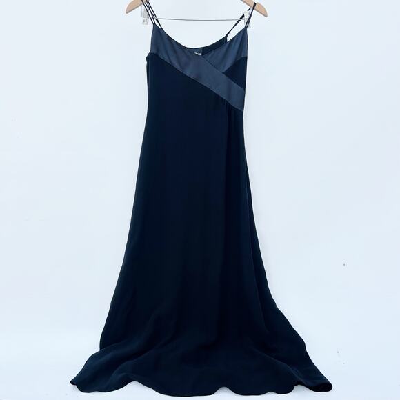 Giorgio Armani Black Silk Evening Gown Strappy Long Designer Authentic Small - Picture 2 of 10